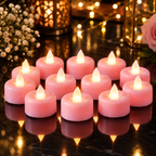 Amagic 12-Pack Flameless LED Tea Light Candles – Warm White