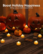 Amagic 12-Pack Flameless LED Tea Light Candles – Warm White
