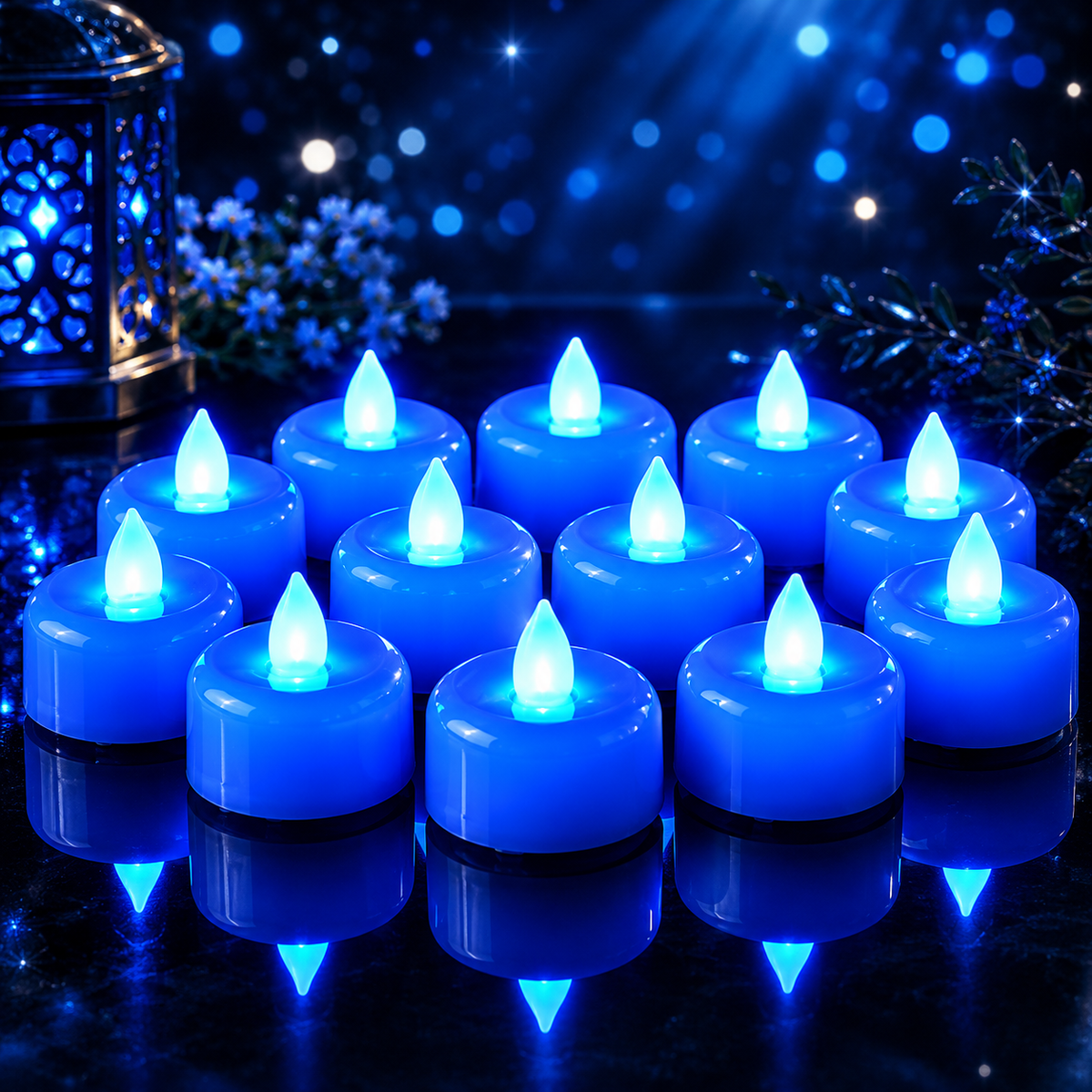 Amagic 12-Pack Flameless LED Tea Light Candles – Warm White