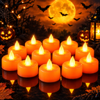 Amagic 12-Pack Flameless LED Tea Light Candles – Warm White