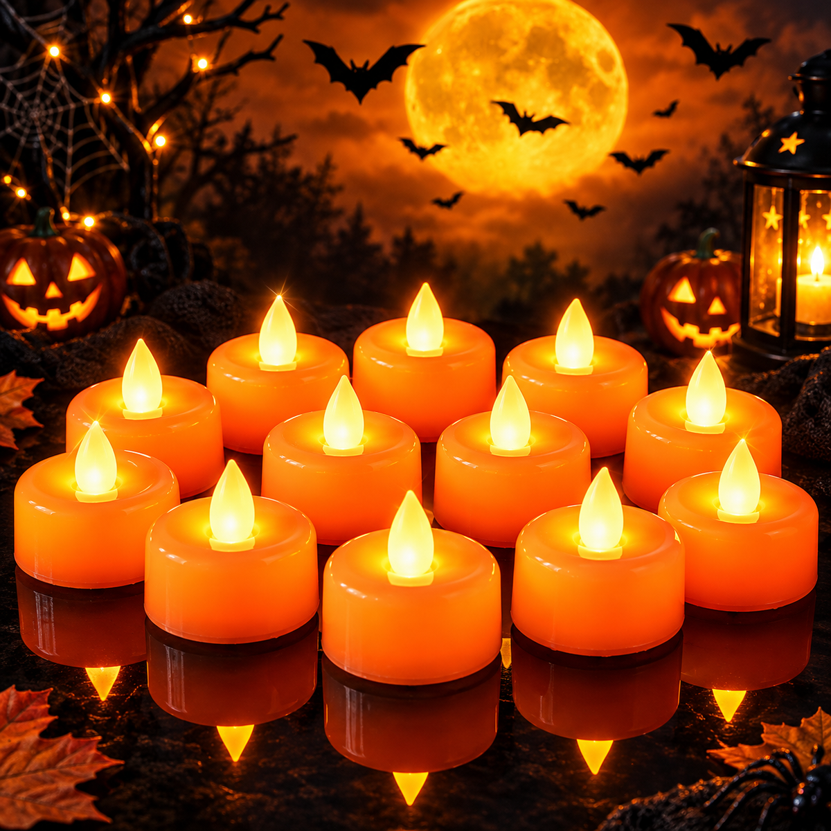 Amagic 12-Pack Flameless LED Tea Light Candles – Warm White